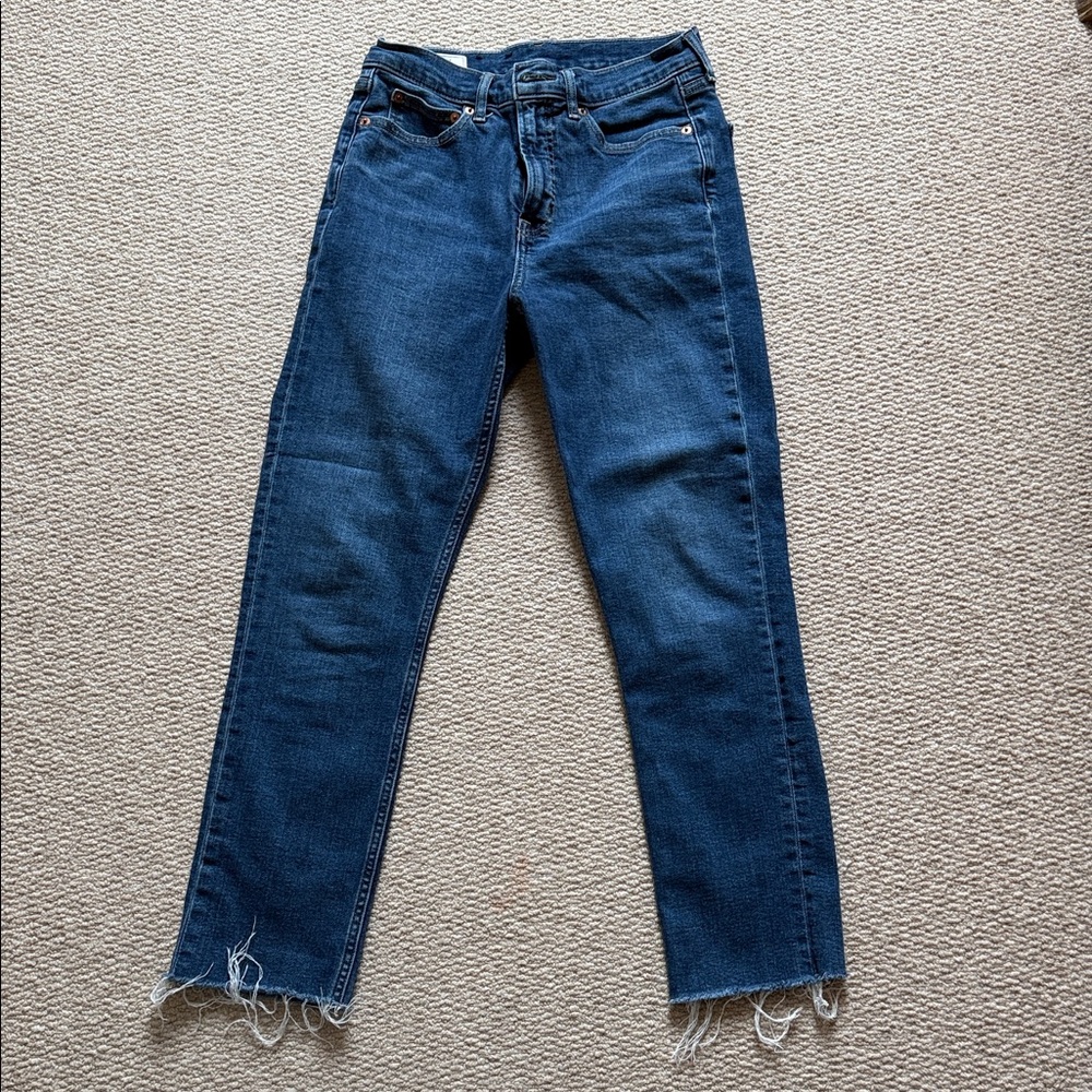 Gap Classic Blue Cigarette High Rise Women's Jeans Sz 27 or 4R